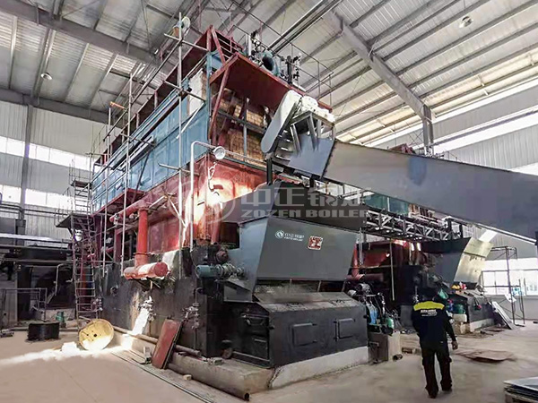 森麒麟泰国工厂新项目正在安装的中正生物质锅炉
