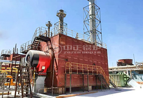 出口乌兹别克斯坦化工行业90吨SZS系列燃气蒸汽锅炉项目 