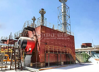 出口乌兹别克斯坦化工行业90吨SZS系列燃气蒸汽锅炉项目 