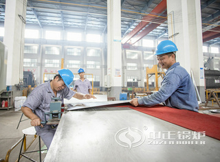 压边工序令永乐高锅炉外包装越发平整和牢靠