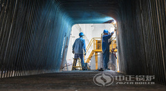 尽显永乐高锅炉一线焊工风范