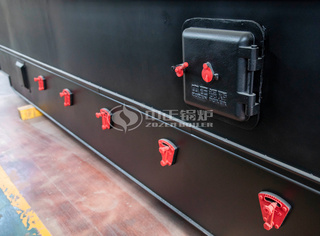 永乐高链条炉排导热油锅炉炉门