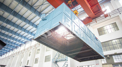 永乐高1200万大卡YLW系列导热油锅炉装箱发往印尼