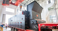 永乐高燃生物质导热油锅炉发往山东