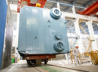 永乐高SZS燃油燃气锅炉制品入库