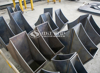 焊接完成的锅炉支座