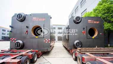 三台中正SZS型燃气热水锅炉发往天津正阳供热