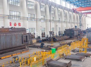 永乐高全膜式壁水管燃气锅炉生产车间