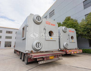 中正两台14MW燃气热水锅炉发往河南范县