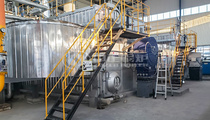 潍坊滨投热力40吨SZS系列冷凝式燃气蒸汽锅炉项目
