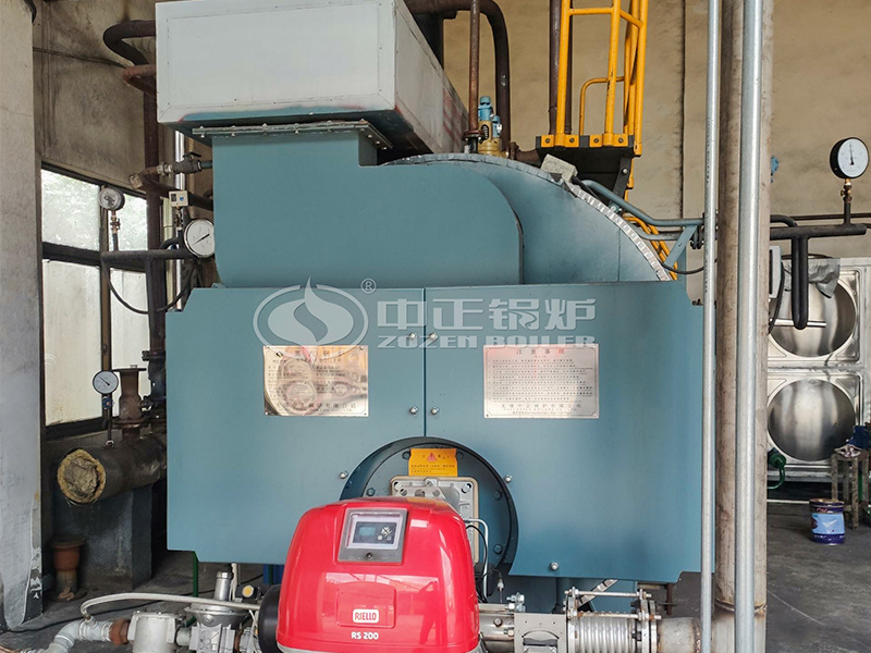 华统食物WNS系列2吨二回程燃气蒸汽锅炉项目