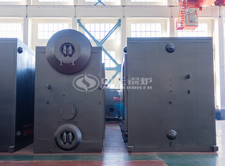 永乐高分体式50吨燃气蒸汽锅炉炉体