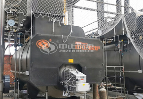 肯帝亚多台WNS系列燃气蒸汽锅炉建材行业项目