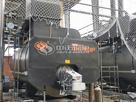 肯帝亚多台WNS系列燃气蒸汽锅炉建材行业项目