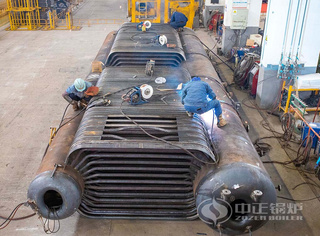 永乐高SZS系列燃气锅炉对流管制装配中