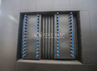 永乐高燃气过热蒸汽锅炉对流管制区安排的过热蒸汽部分外观