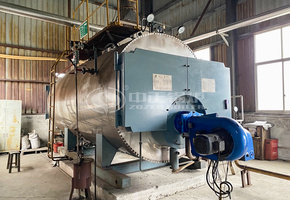 瑞昕金属6吨环保型WNS系列三回程燃气蒸汽锅炉项目