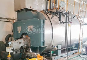 捷马化工6吨高效型WNS系列二回程燃气蒸汽锅炉项目