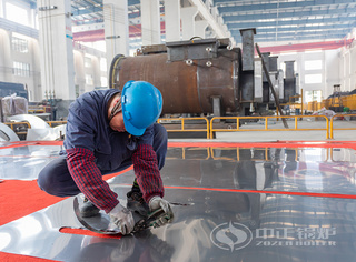 永乐高燃气锅炉外包装不锈钢材质可塑性强