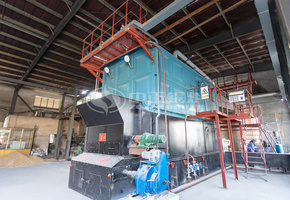 明源纺织SZL系列6吨燃生物质蒸汽锅炉项目