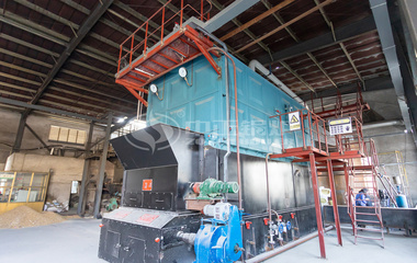 明源纺织SZL系列6吨燃生物质蒸汽锅炉项目