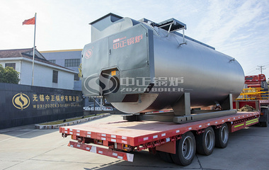 叱水酒业2台WNS系列10吨燃气蒸汽锅炉项目