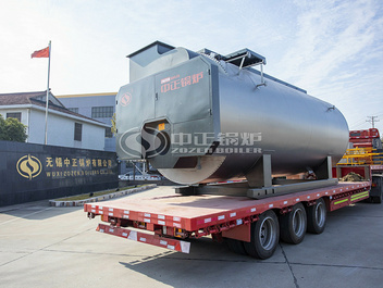 叱水酒业2台WNS系列10吨燃气蒸汽锅炉项目