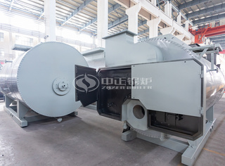 已完成底漆的永乐高WNS燃油燃气锅炉本体