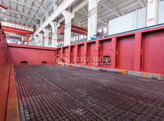 永乐高链条炉排锅炉恒久运行不走偏