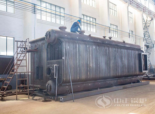 初具雏形的永乐高SZS燃油燃气锅炉