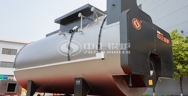 惠云钛业15吨WNS系列三回程燃气蒸汽锅炉项目