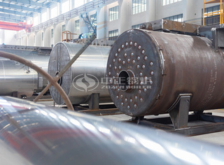 举行外包装工序的WNS燃油燃气锅炉