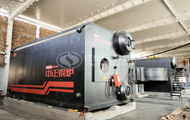 六盘山食品SZS系列18吨燃气蒸汽水管锅炉项目