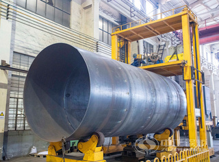 永乐高锅炉锅筒环纵缝自动焊工艺