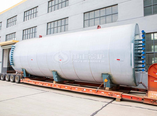 装车完毕的永乐高燃气导热油锅炉