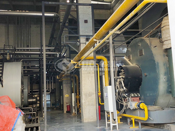 瑞浦能源项目调试过程中的中正燃气导热油锅炉