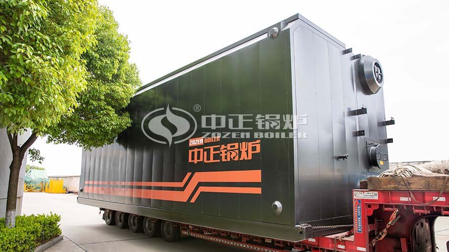众腾娱乐燃气热水锅炉启程发往项目现场