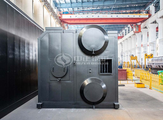 图右侧预留孔为永乐高燃气蒸汽烟道尾部出口