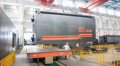 永乐高燃气热水锅炉加紧生产中