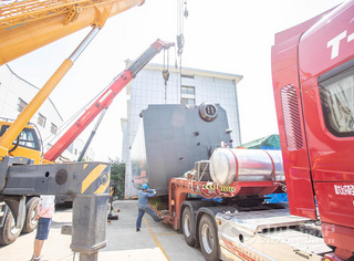 整装SZS燃气热水锅炉厂内装配