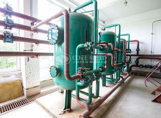 永乐高燃气热水锅炉系统一角