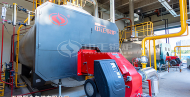联合包装WNS系列8吨燃气蒸汽锅炉项目