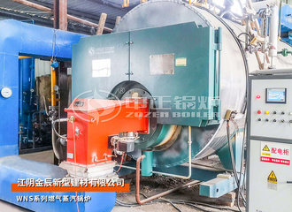 金辰建材WNS系列4吨燃气蒸汽锅炉项目