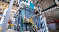 天津旭阳热力永乐高燃气热水锅炉现场实拍