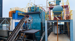 永乐高生物质往复炉排锅炉项目案例现场