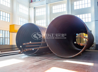 永乐高燃气导热油炉多回程圆盘管设计受热面足