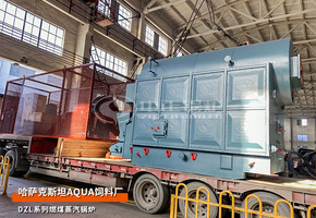 哈萨克斯坦饲料厂定制中正DZL系列燃煤蒸汽锅炉