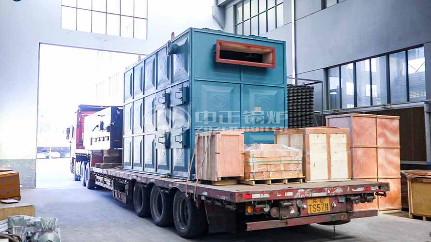 众腾娱乐高品质240万大卡导热油炉乐成运往山东印染厂