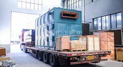 永乐高高品质240万大卡导热油炉乐成运往山东印染厂