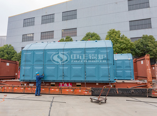 10吨SZL系列燃煤锅炉由上下两大件组成，组装结构使得现场装置便捷高效